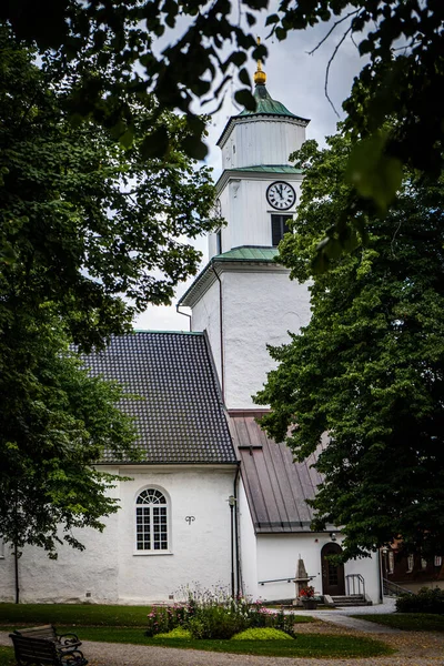Ulricehamn Svezia 2021 Scatto Verticale Una Chiesa Ulricehamn Svezia — Foto Stock