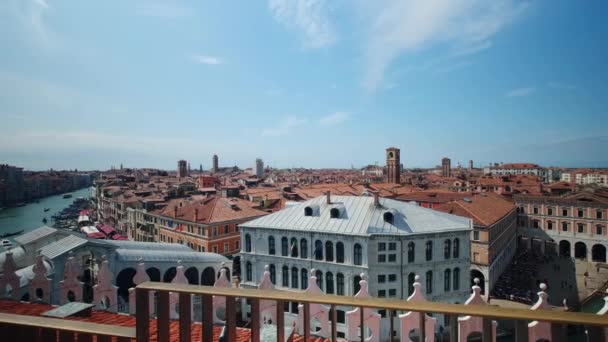 Blick Auf Die Stadt Venedig — Stockvideo