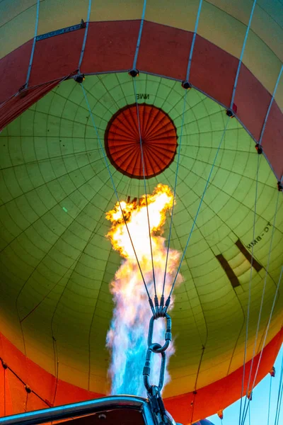 Όμορφη Θέα Από Αερόστατα Θερμού Αέρα Στην Καππαδοκία — Φωτογραφία Αρχείου