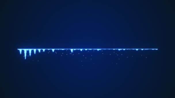 Hologramme Sonore Sur Fond Sombre — Video