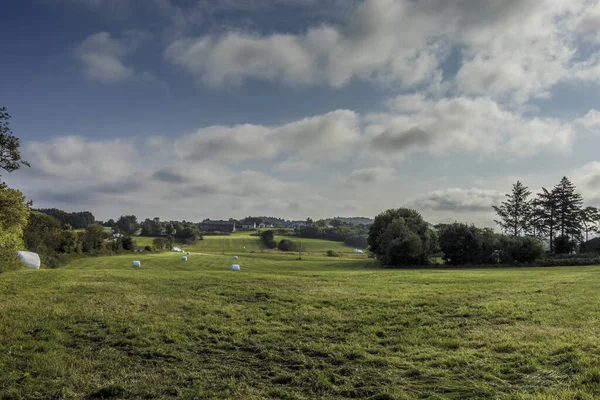 Una Hermosa Vista Paisaje Con Vegetación Bajo Cielo Nublado —  Fotos de Stock