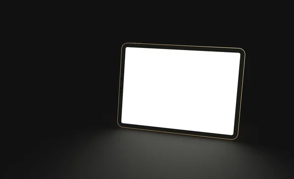 Een Illustratie Van Een Tablet Met Een Leeg Scherm Een — Stockfoto