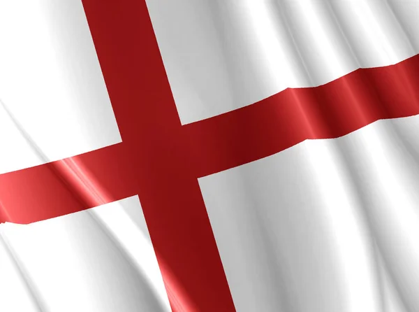 Illustrazione Rendering Della Bandiera Dell Inghilterra — Foto Stock
