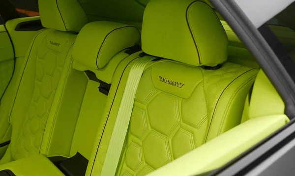 Munich Allemagne Sept 2021 Lamborghini Urus Mansory Intérieur Luxueux Confortable — Photo