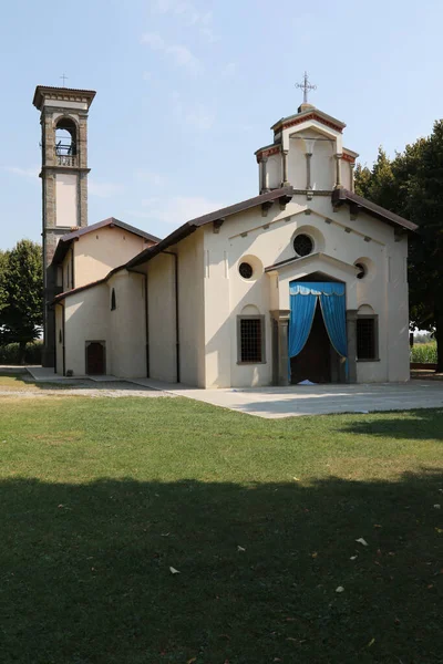 Een Prachtige Opname Van Een Heiligdom Madonna Prada Lombardije Italië — Stockfoto