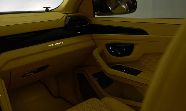 Mnichov Německo 2021 Lamborghini Urus Evo Luxusní Pohodlný Moderní Interiér — Stock fotografie