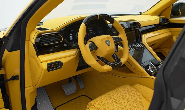 Munich Niemcy Wrz 2021 Lamborghini Urus Evo Luksusowe Wygodne Nowoczesne — Zdjęcie stockowe