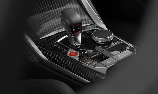 ミュンヘン ドイツ 2021年9月27日 Bmw M3コンペティションハマン 快適でモダンな車のインテリア パワー パフォーマンス 自動車 テクノロジーに理想的なコンセプト — ストック写真