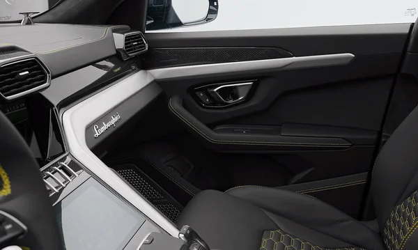 Munich Alemania 2021 Lamborghini Urus Mansory Interior Coche Lujoso Cómodo — Foto de Stock