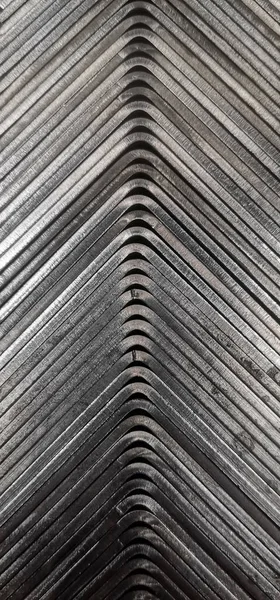 Plano Vertical Una Textura Metálica Curvada — Foto de Stock