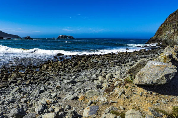 Plaża Pobliżu Oceanu Kalifornii — Zdjęcie stockowe