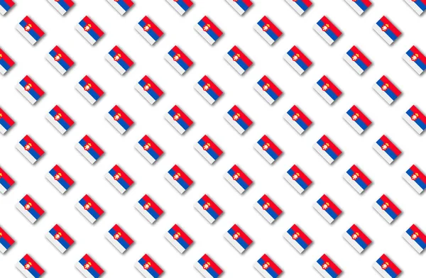 Seamless Pattern Flags Croatia Diagonal Rows White Background — Stock Photo, Image
