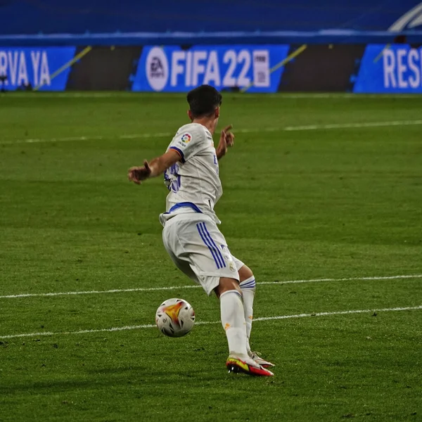 Madrid Spanje Sep 2021 Een Spaanse Voetbalwedstrijd Tussen Real Madrid — Stockfoto