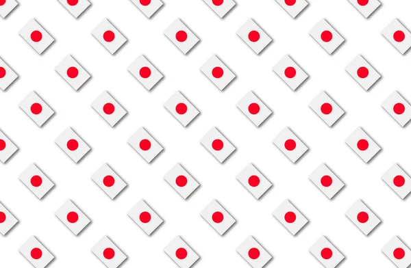 An illustration with Japanese flag patterns - background or wallpaper