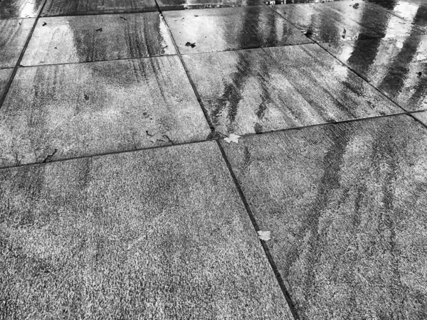 Серый Снимок Мокрых Плит — стоковое фото