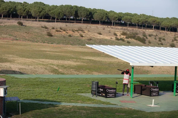 Mollet Del Valles España Abr 2021 Primer Plano Hombre Apuntando — Foto de Stock