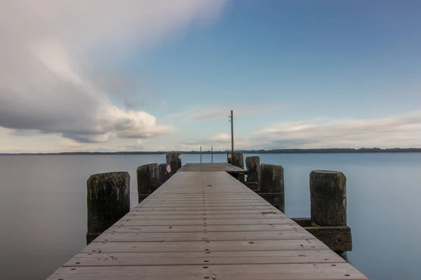 Muelle Madera Mar Profundo —  Fotos de Stock