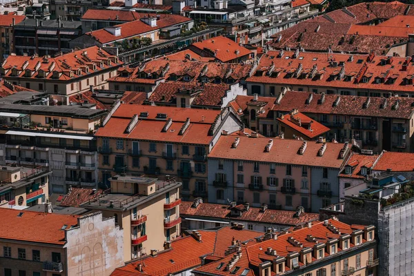 Aerial Shot Beautiful Turin City Surrounded Greenery Covered Hills Italy — Stock Photo, Image