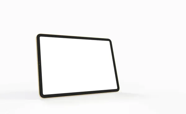 Una Maqueta Tableta Moderna Con Copyspace Aislado Sobre Fondo Blanco —  Fotos de Stock