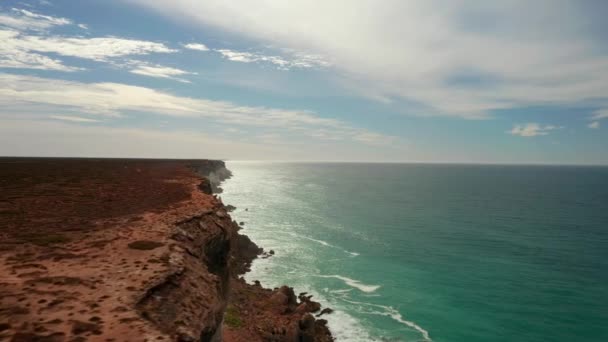 Φύση Γραφική Θέα Όμορφη Ακτή Της Θάλασσας — Αρχείο Βίντεο
