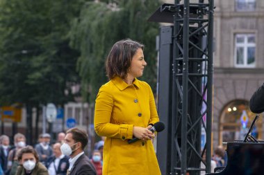LEIPZIG, GERMANY - Sep 17, 2021: Annalena Baerbock, top candidate of the 
