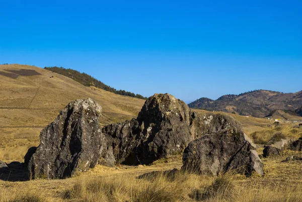 Panorámás Kilátás Hegyek Sierra Los Cuchumatanes Huehuetenango Guatemala — Stock Fotó