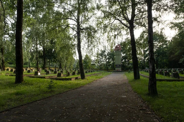 Sokolka Poland Jul 2021 Sokolka Poland July 2021 War Cemetery — Stock Photo, Image