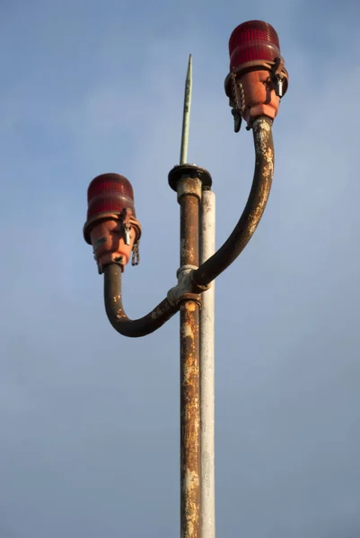 Balise Détail Pour Les Bâtiments Sur Terrasse Objet Fixe Léger — Photo