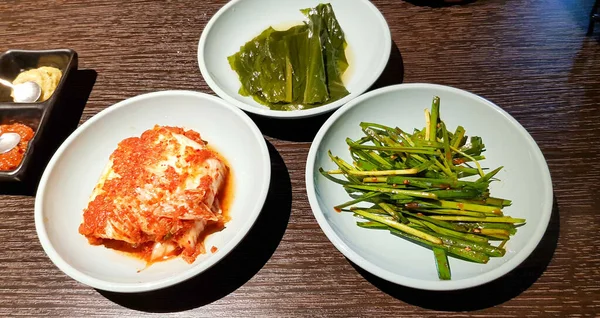 Sabroso Kimchi Servido Una Manera Tradicional — Foto de Stock