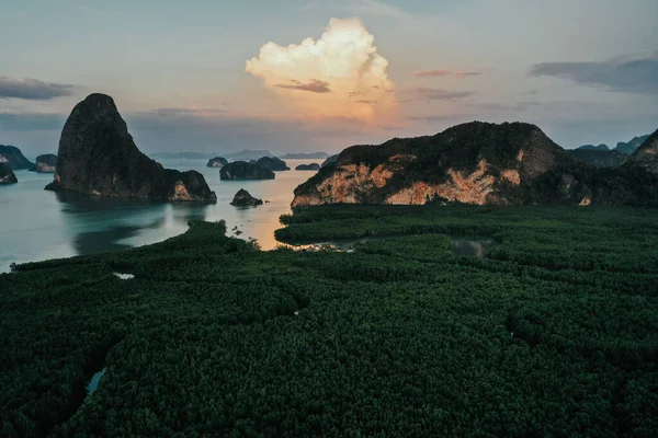Samet Nangshe Tayland Sakin Bir Okyanus Yeşil Adası Olan Güzel — Stok fotoğraf
