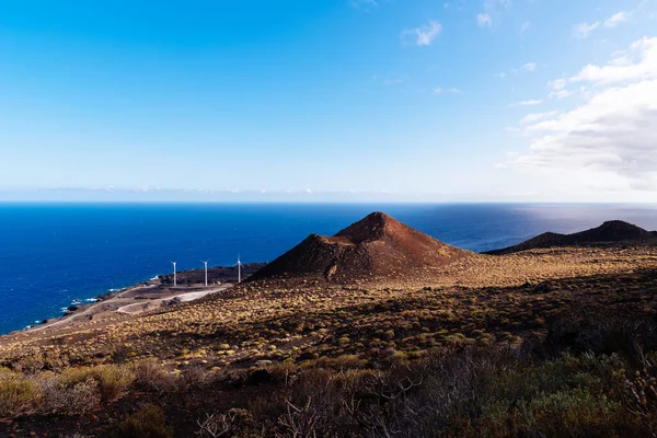 Schlackenkegel Eines Vulkans Auf Der Insel Palma Gebiet Des Vulkans — Stockfoto