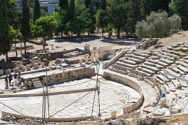 Théâtre Antique Dionysos Sous Acropole Athènes Grèce — Photo