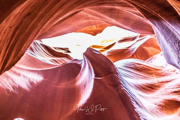 Uma Formação Rochosa Natural Incrível Antelope Canyon Arizona Eua — Fotografia de Stock