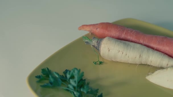 Widok Bliska Pyszne Warzywa — Wideo stockowe