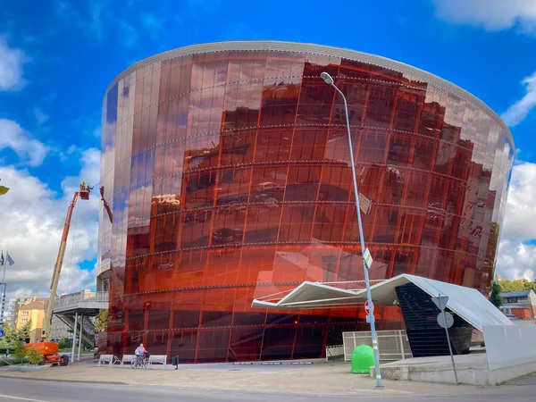 Concert Hall Great Amber Liepaja Window Washing Progress View Concert — Stock Photo, Image