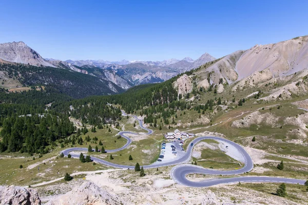 Strada Del Passo Montano Col Izoard Come Parte Della Route — Foto Stock