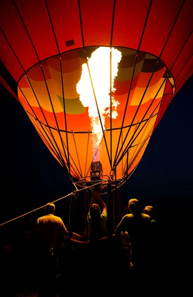 Kansas City Egyesült Államok Aug 2014 Egy Függőleges Lövés Hőlégballon — Stock Fotó