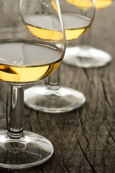 Vertikal Bild Whisky Glasögon — Stockfoto