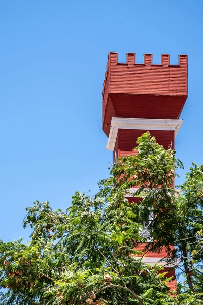Vertikal Bild Bauer Tower Vicuna Chile — Stockfoto