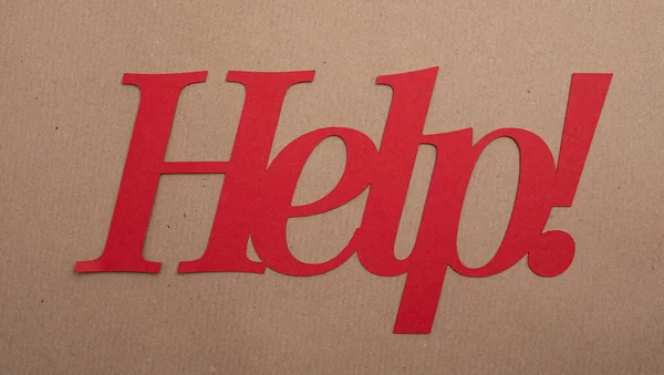 Une Aide Rouge Signer Sur Backgrouservice Clientèle Hotline Helpdesk — Photo