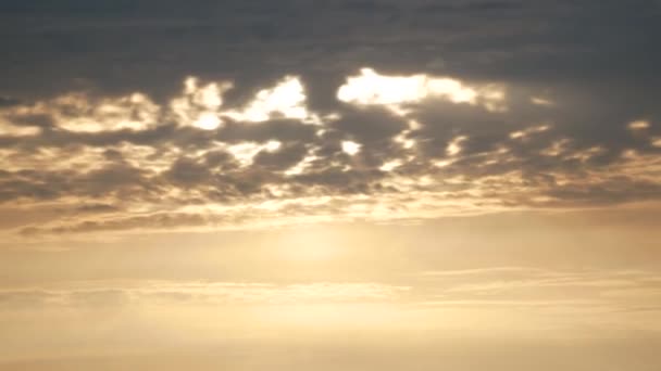 Прекрасне Небо Заходу Сонця Хмарами — стокове відео