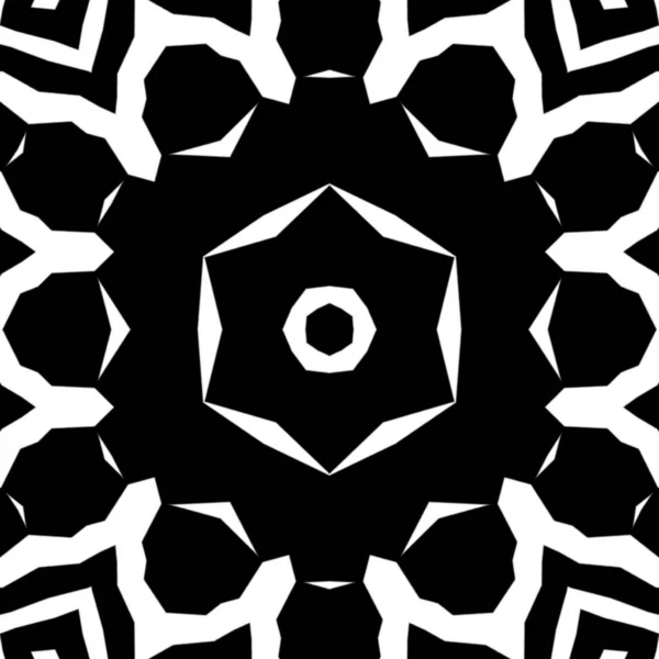 Een Zwart Wit Abstract Symbool Ontwerp — Stockfoto