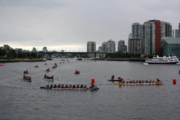 Vancouver Canada Jun 2021 Skyline Science World Dragon Boat Festival — Stockfoto
