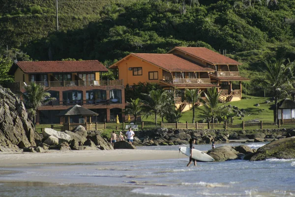 Florianopo Brazil Sep 2010 Några Hus Stranden Porto Belo Brasilien — Stockfoto