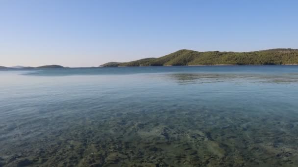 View Sea Mountains Medanean Baikal — стоковое видео