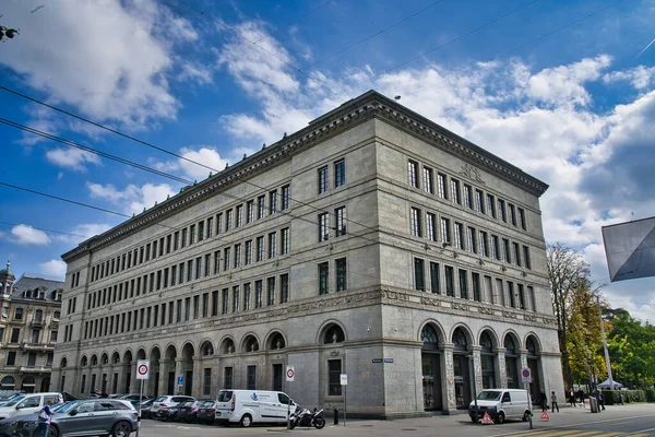 Zürich Schweiz September 2021 Das Gebäude Der Schweizerischen Nationalbank Blick — Stockfoto