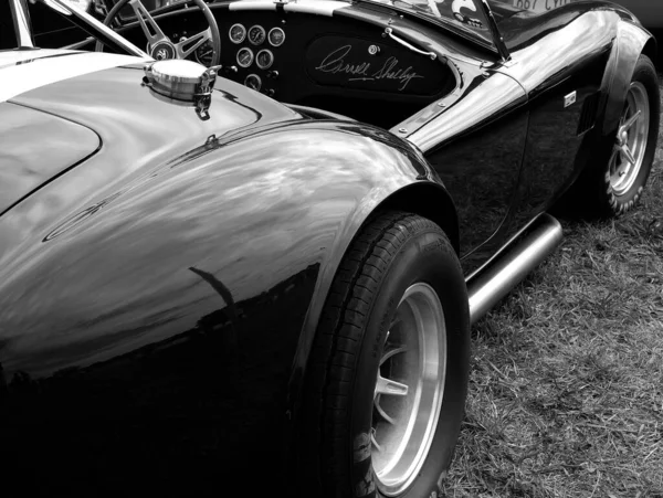 Kansas City United States 2014 Greyscale Shot Vintage Car Cobra — 스톡 사진