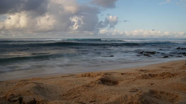 Una Vista Affascinante Della Spiaggia Waiohai Kauai Hawaii — Foto Stock