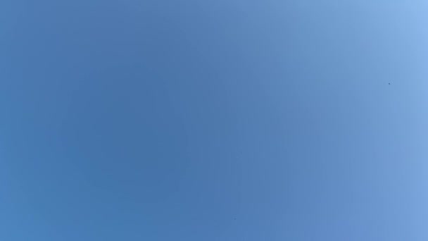 Blauwe Lucht Met Wolken — Stockvideo