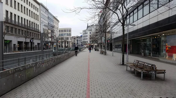 Hannover Deutschland März 2018 Eine Nahaufnahme Einer Der Hauptstraßen Der — Stockfoto